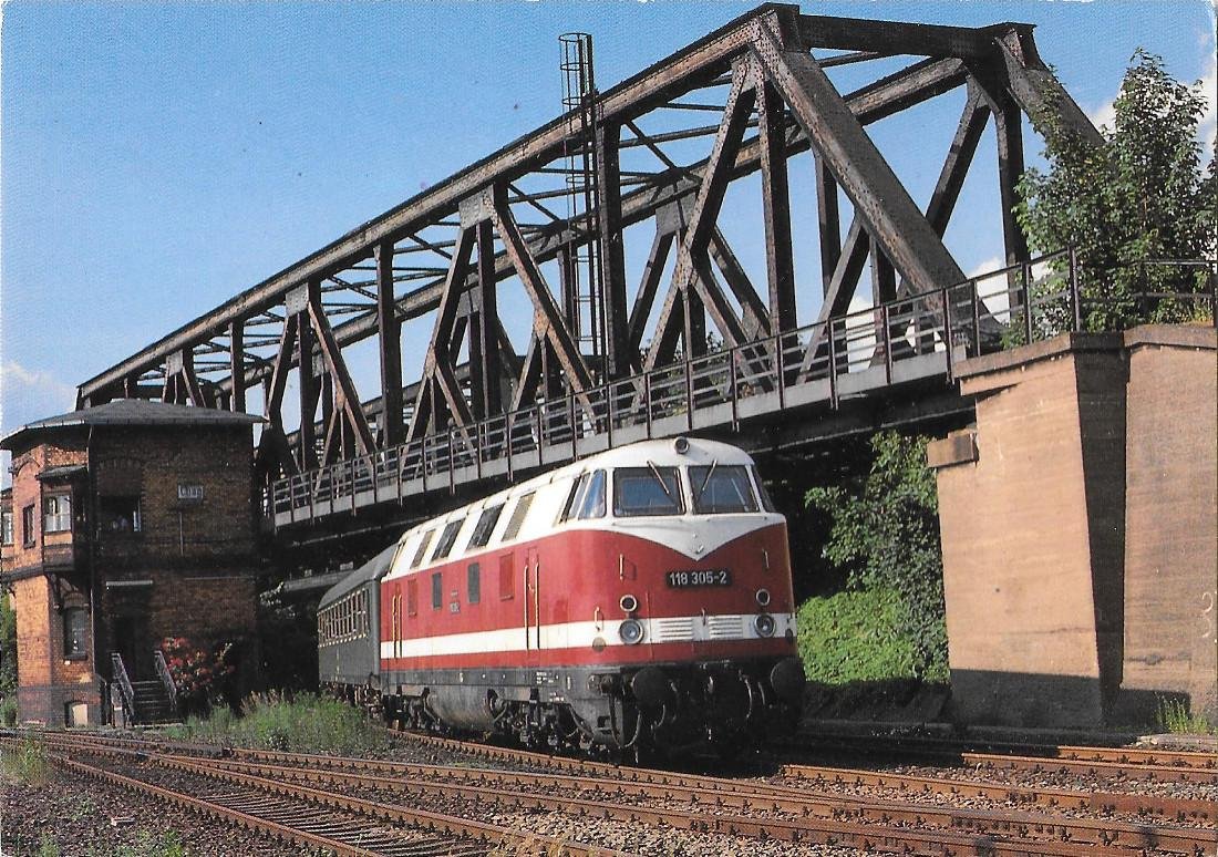 Diesel Streckenlokomotive 118 305-2. Non viaggiata