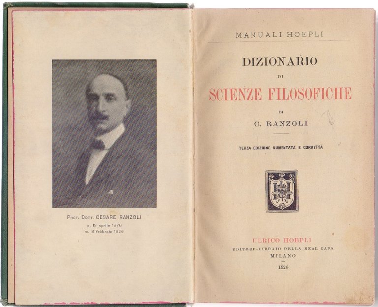 Dizionario di scienze filosofiche - Cesare Ranzoli