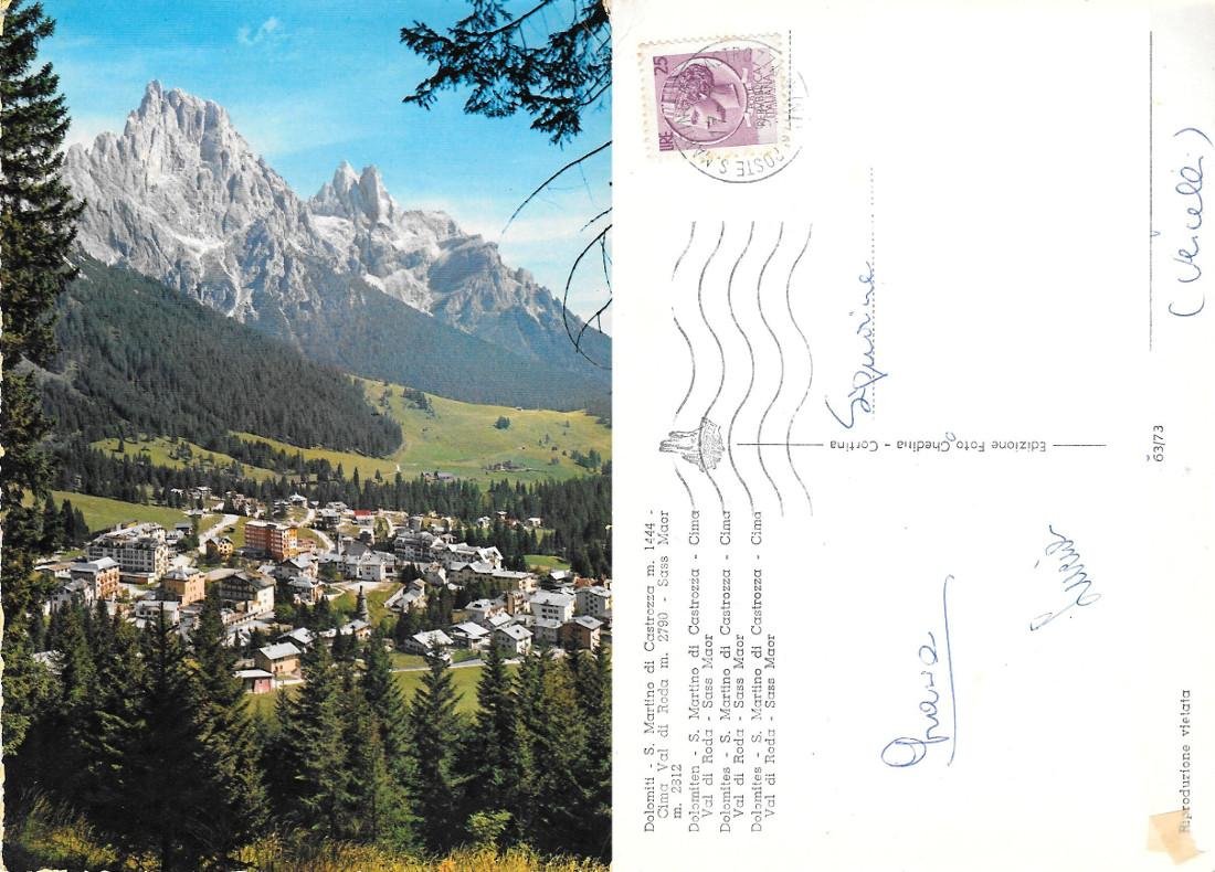 Dolomiti. S. Martino di Castrozza. Cima val di Roda, Sass …