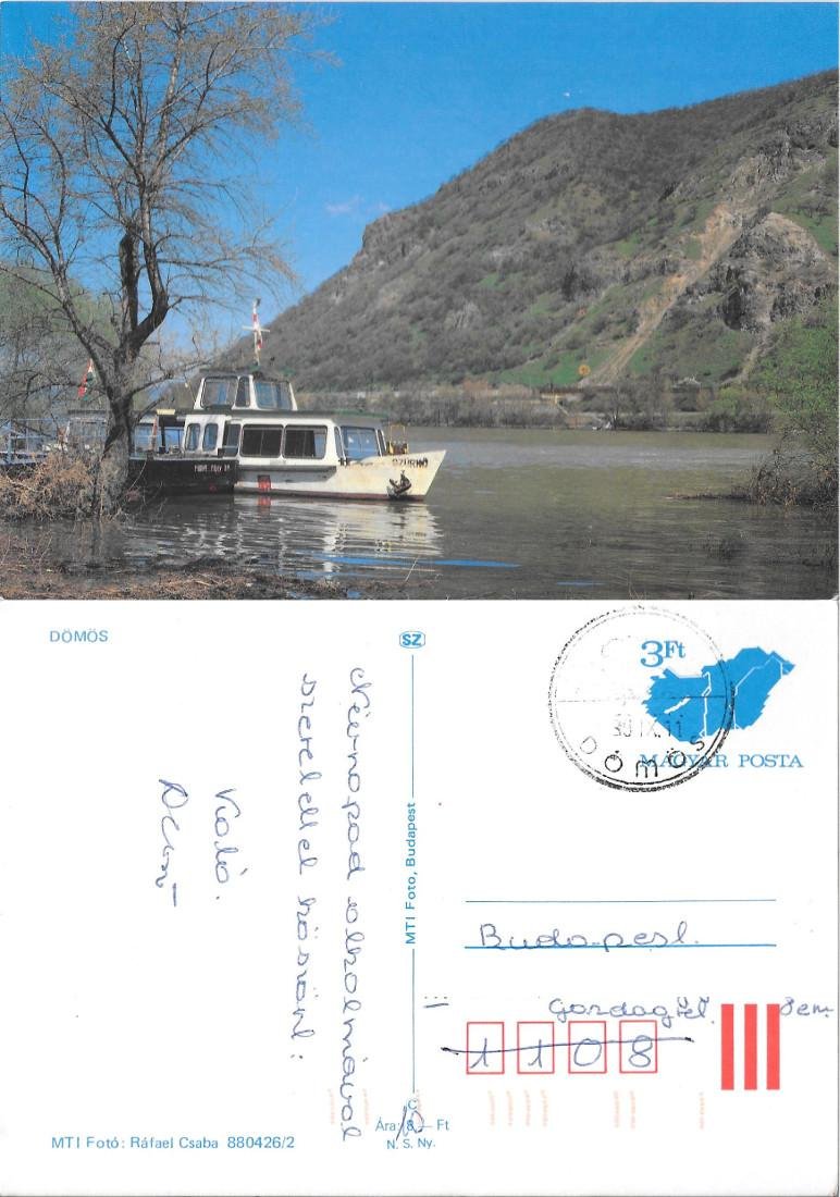 Domos. Danubio. Ungheria. Viaggiata 1989