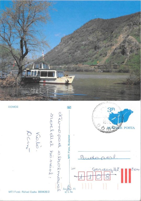 Domos. Danubio. Ungheria. Viaggiata 1989