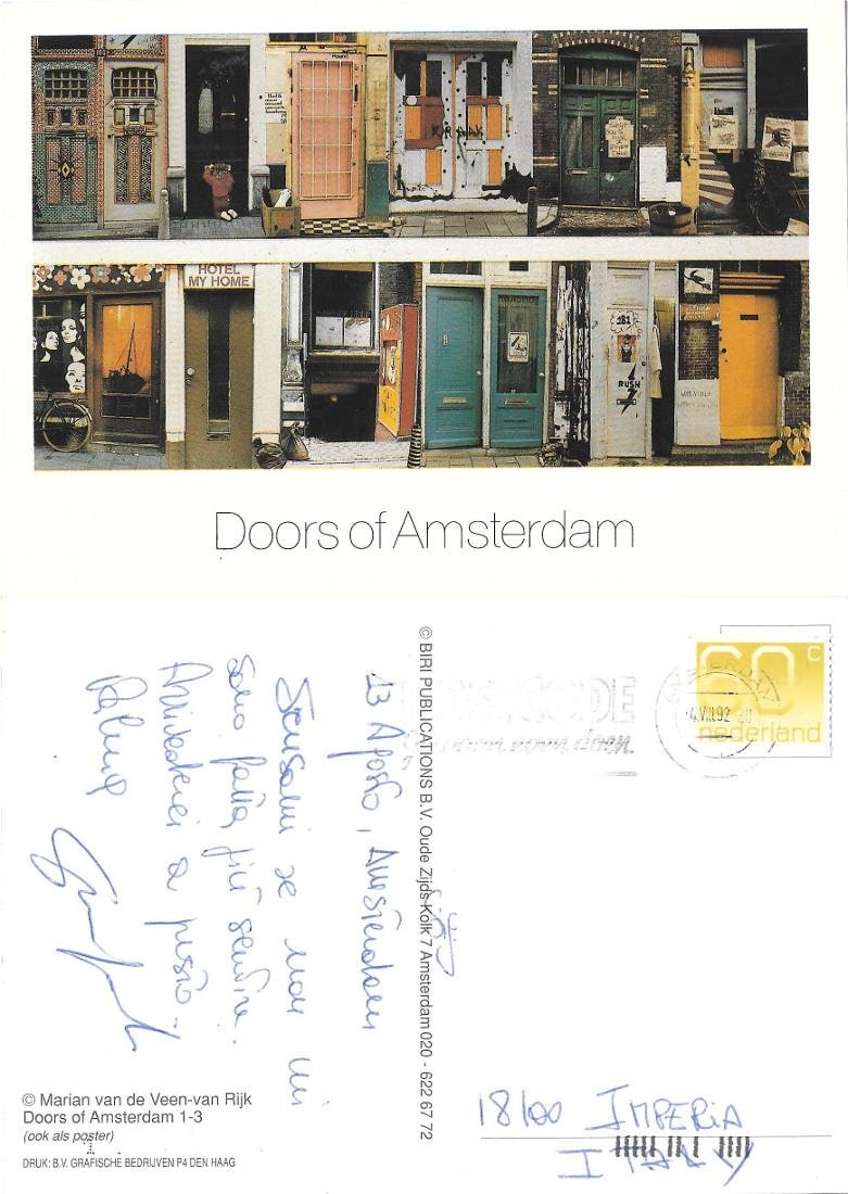 Doors of Amsterdam. Viaggiata 1992