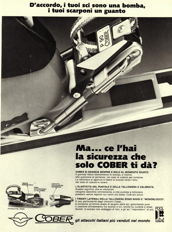 Doposci Diadora Papero / Attacchi Cober. Advertising 1976