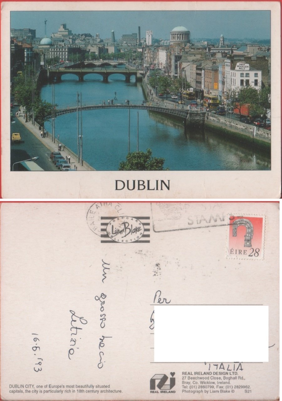 Dublin. Viaggiata 1993