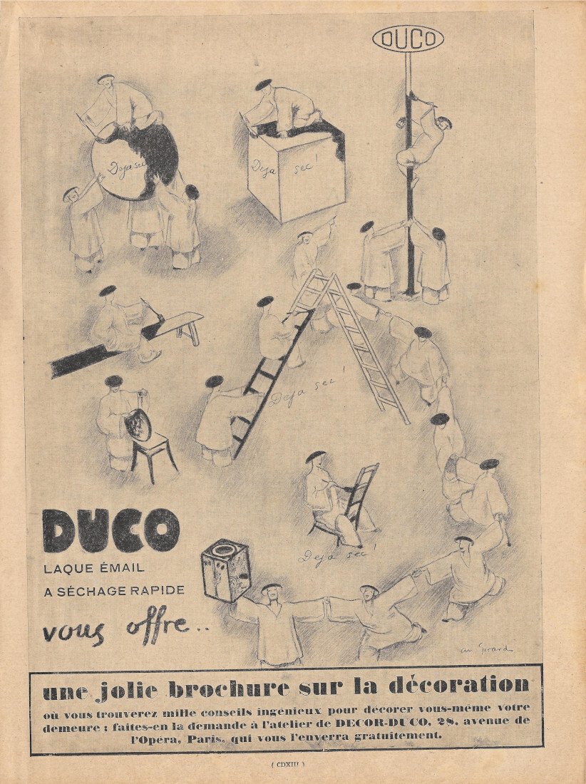 Duco. Laque email a sechage rapide - Advertising 1928