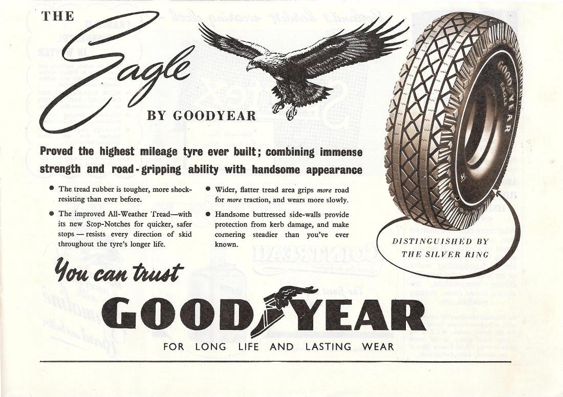 Eagle by Goodyear. Pubblicità 1951