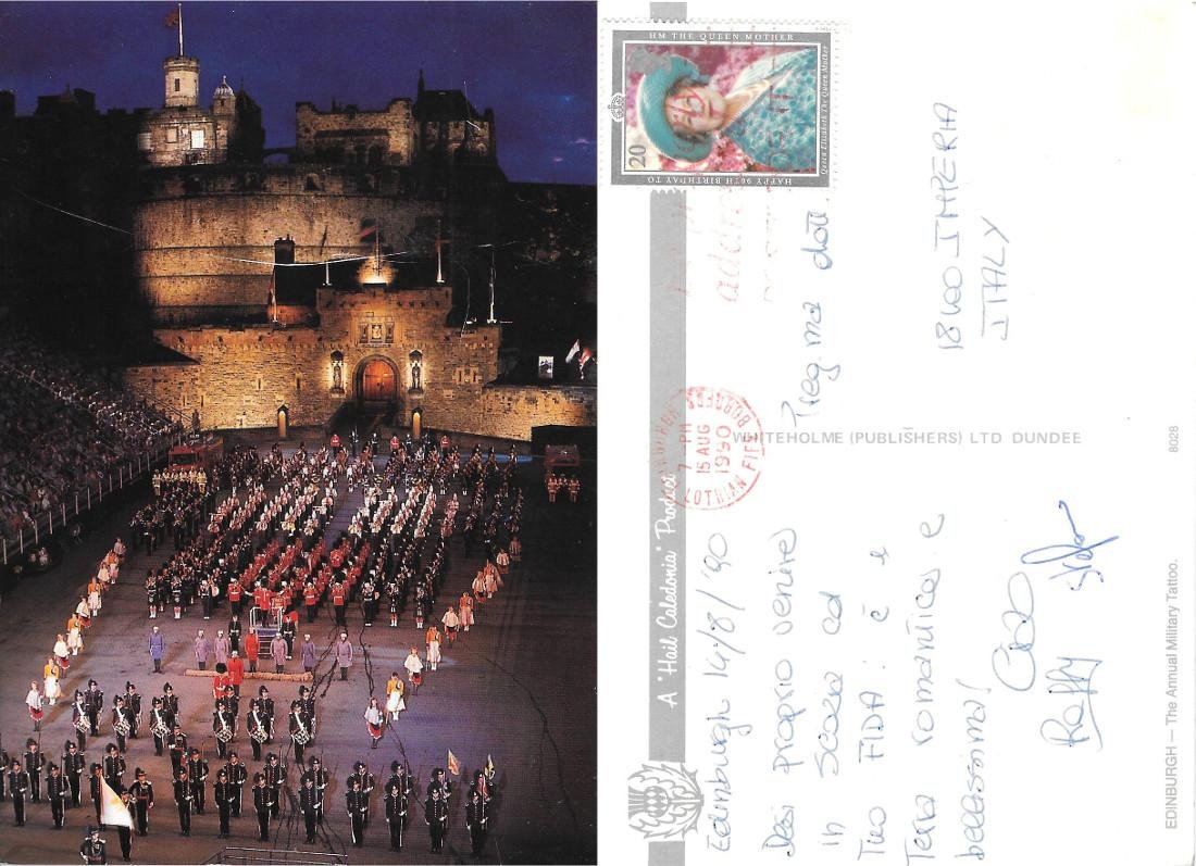 Edimburgo. The Annual Military Tatoo. Viaggiata 1990