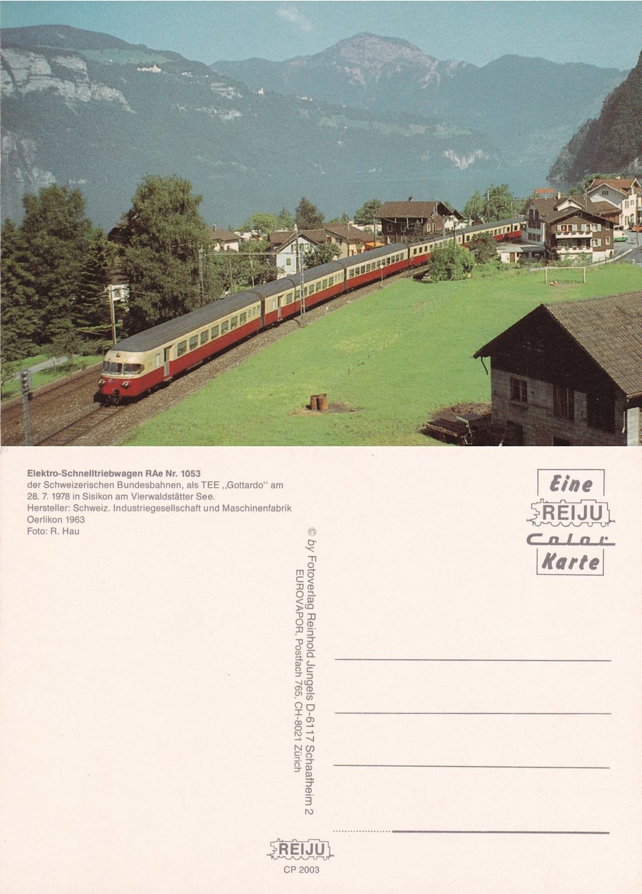 elektro-Schnelltriebwagen Nr. 1053. Gottardo. Non viaggiata