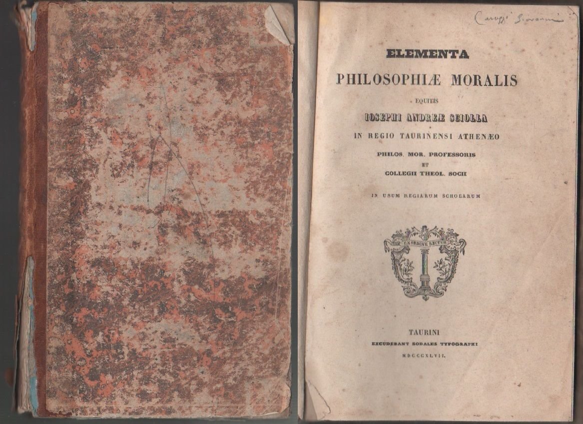 Elementa philosophiae moralis - G. A. Sciolla