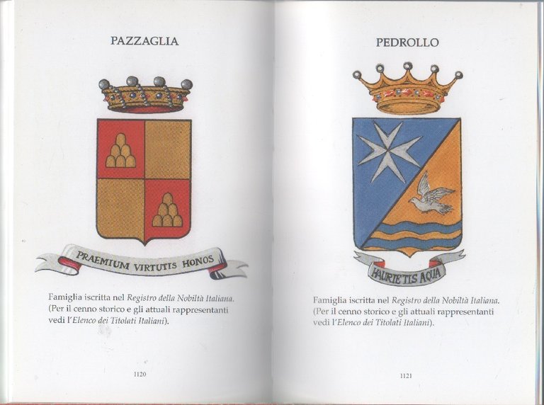 Elenco dei titolati italiani con annesso blasonario generale italiano