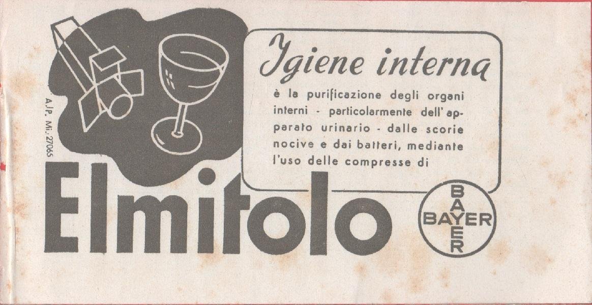 Elmitolo Bayer. Pubblicita 1941