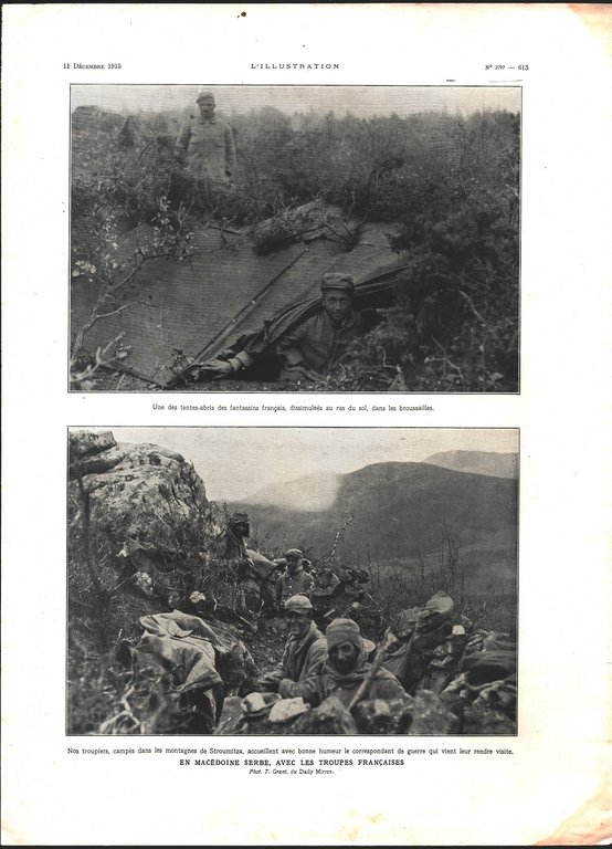 En Macedonie avec les troupes francais (WWI). Immagine 1915, 2 …