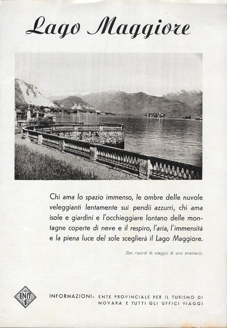 ENIT Lago Maggiore - Advertising 1941