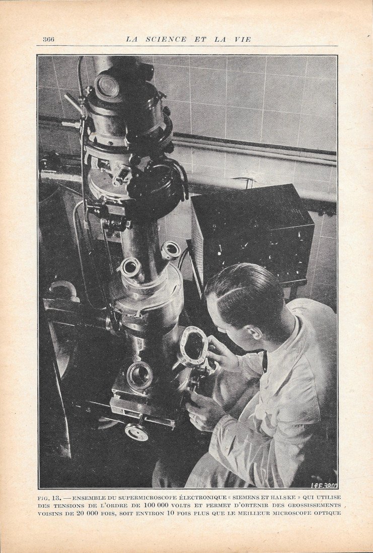 Ensemble du Supermicroscope Electronique Siemens et Halske - Immagine 1938