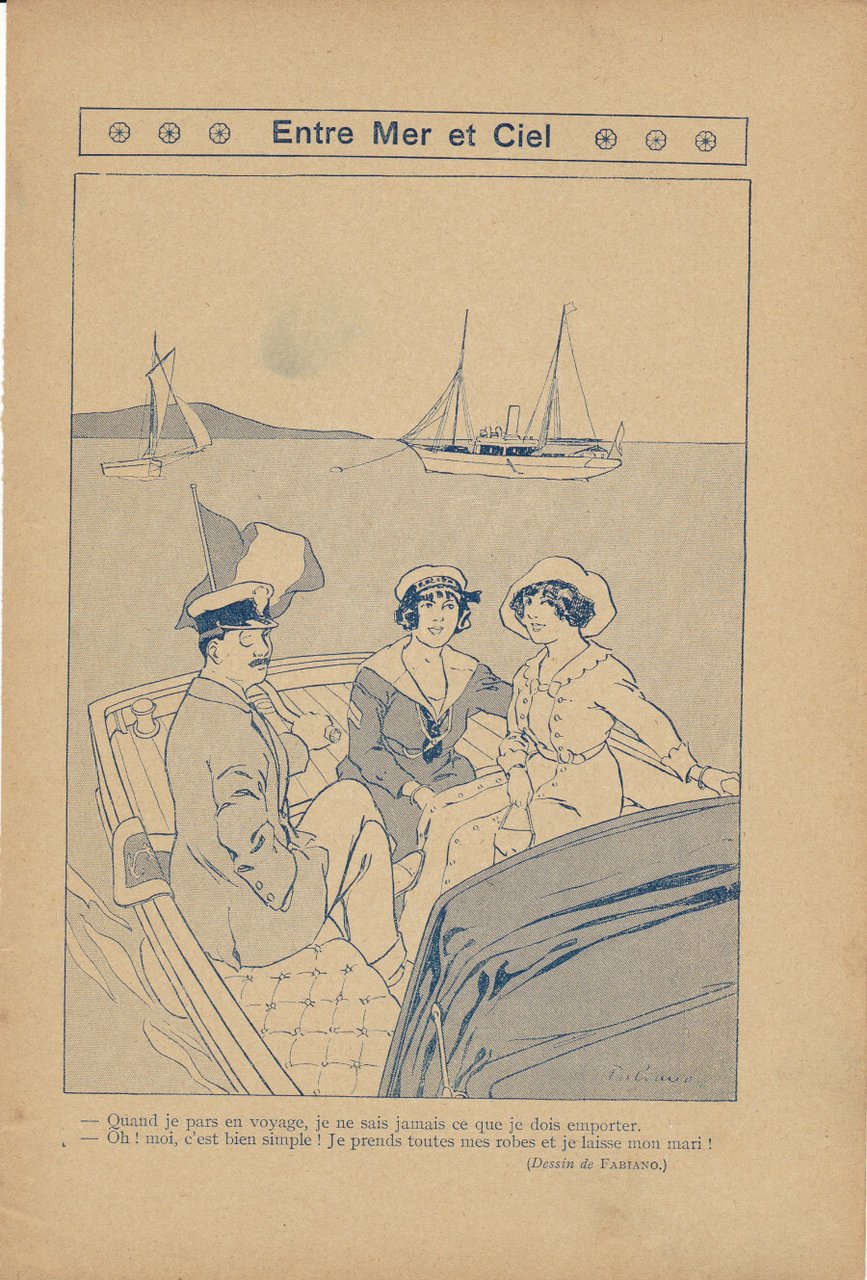 Entre mer et ciel. (ill. Fabiano). Stampa 1913