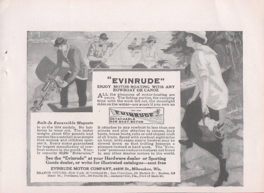 Envirude Motor Company. Milwaukee Wis. Pubblicità 1914