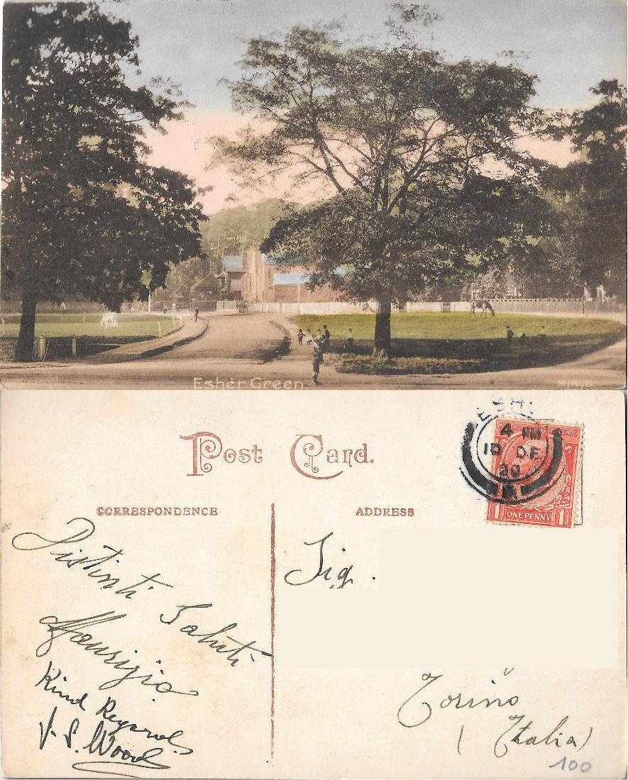 Esher Green. Surrey. Viaggiata 1920