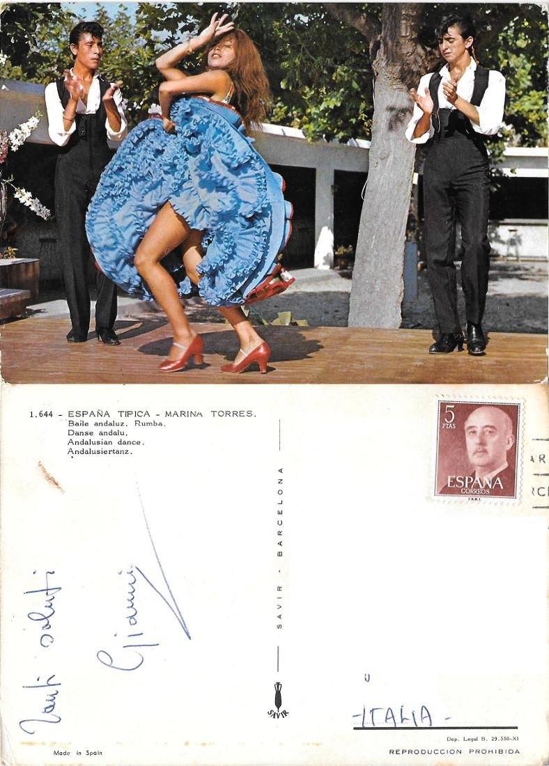 Espana tipica. Marina Torres. Baile andaluz. Rumba. Viaggiata