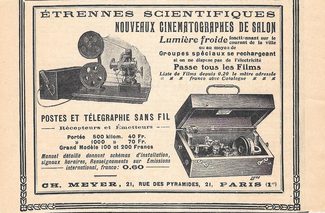 Etrennes scientifiques Ch. Meyer Paris. Pubblicita 1914