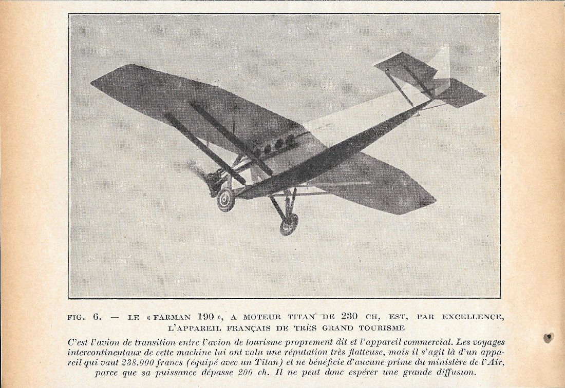Farman 190 a moteur Titan de 230 CH / Messerschmitt …