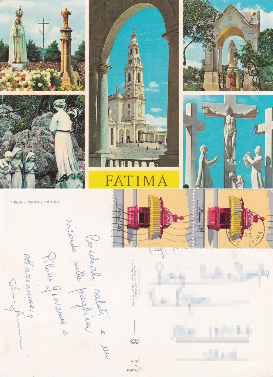 Fatima (Portogallo) - Viaggiata 1985