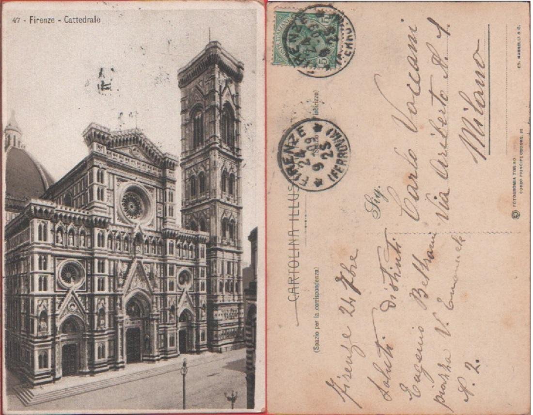 Firenze. Cattedrale. Viaggiata 1909