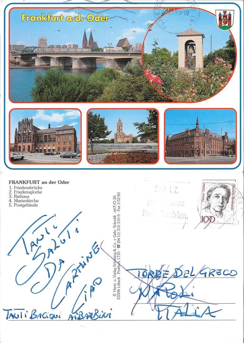 Frankfurt an der Oder. Viaggiata 1993