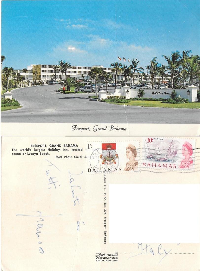 Freeport. Grand Bahama. Viaggiata 1970