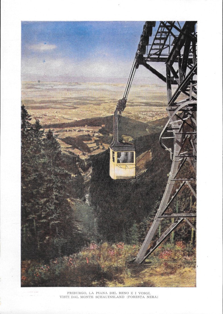 Friburgo, La Piana del Reno e i Vosgi dal monte …