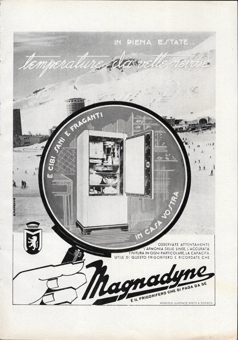 Frigoriferi Magnadyne - Advertising 1939