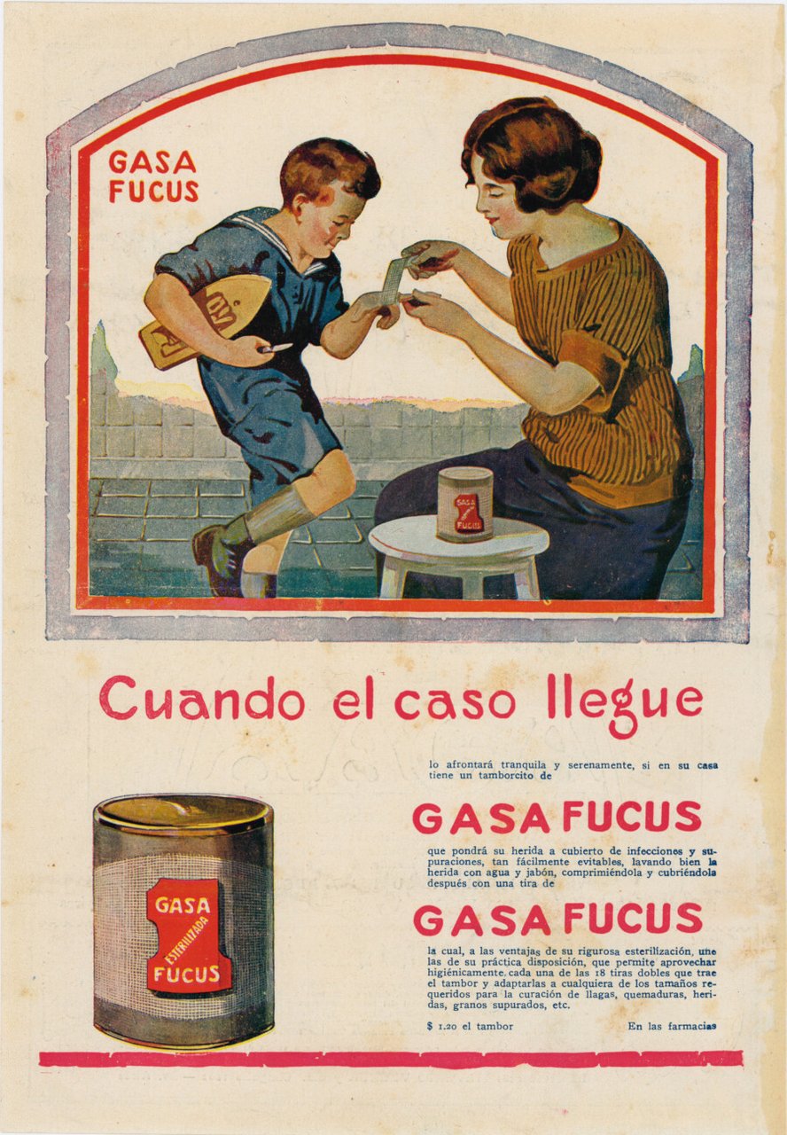 Gasa Fucus. Cuando al caso llgue. Advertising 1922