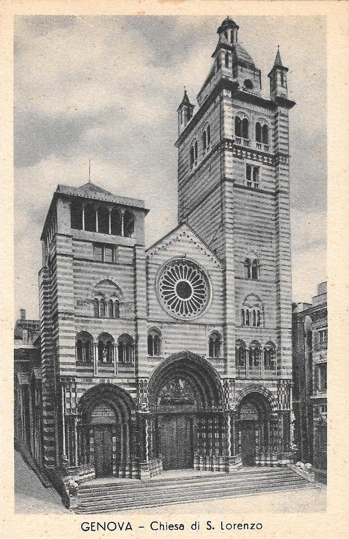 Genova. Chiesa di S. Lorenzo. Non viaggiata, originale