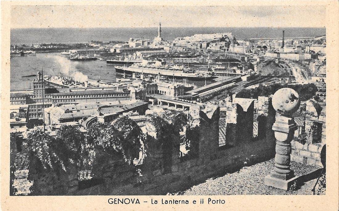 Genova. La Lanterna e il Porto. Non viaggiata, originale