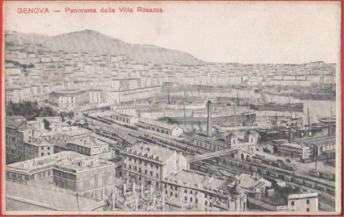 Genova. Panorama dalla Villa Rosazza. Non viaggiata
