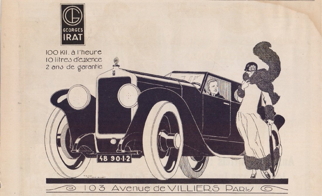 George Irat. Advertising 1923