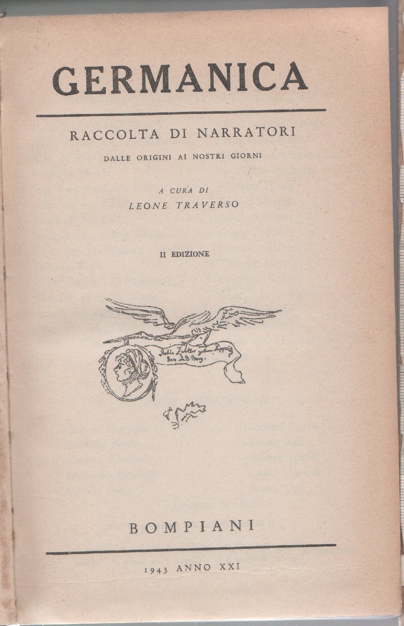 Germanica. Raccolta di narratori: dalle origini ai nostri giorni - …