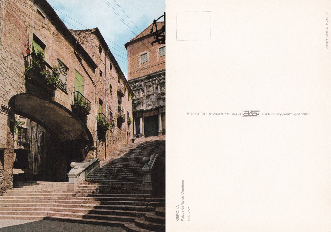 Gerona. Bajada d Santo Domingo. Non viaggiata