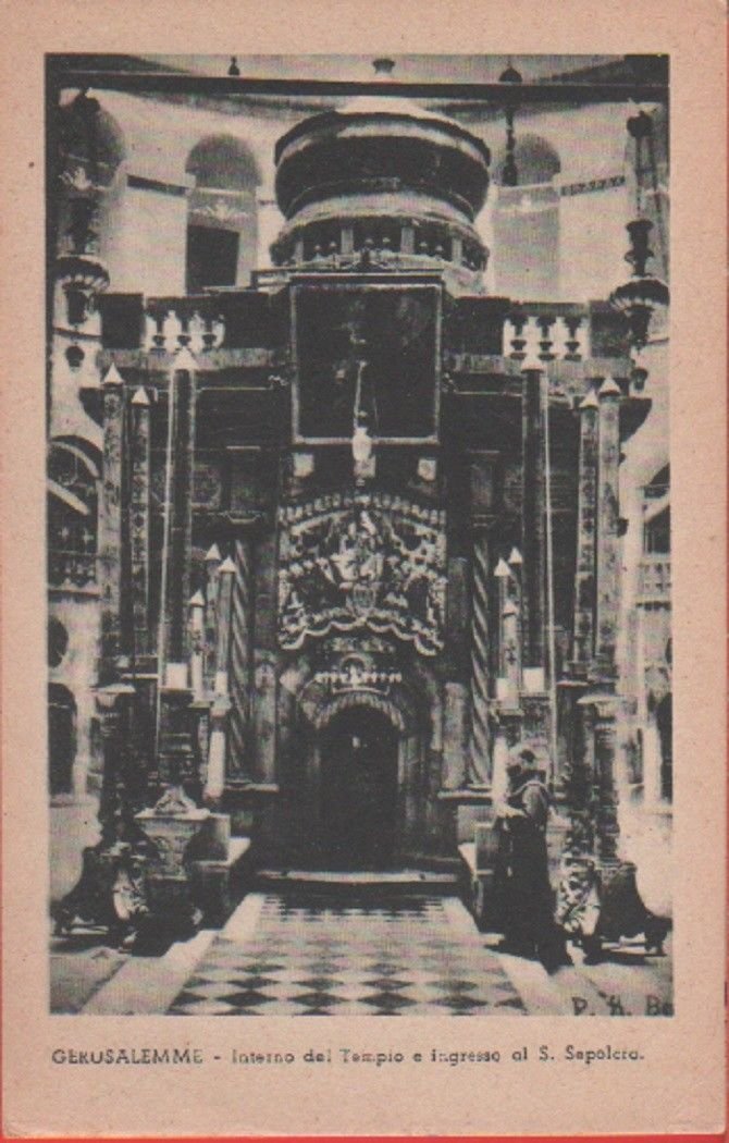 Gerusalemme. Interno del Tempio e ingresso al S. Sepolcro. Non …