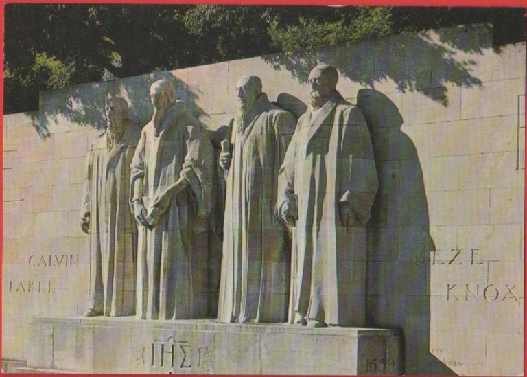 Ginevra. Le monument de la reformation.  Non viaggiata