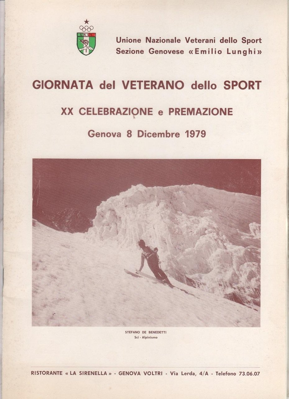 Giornata del veterano dello sport. XX celebrazione. Genova 1979