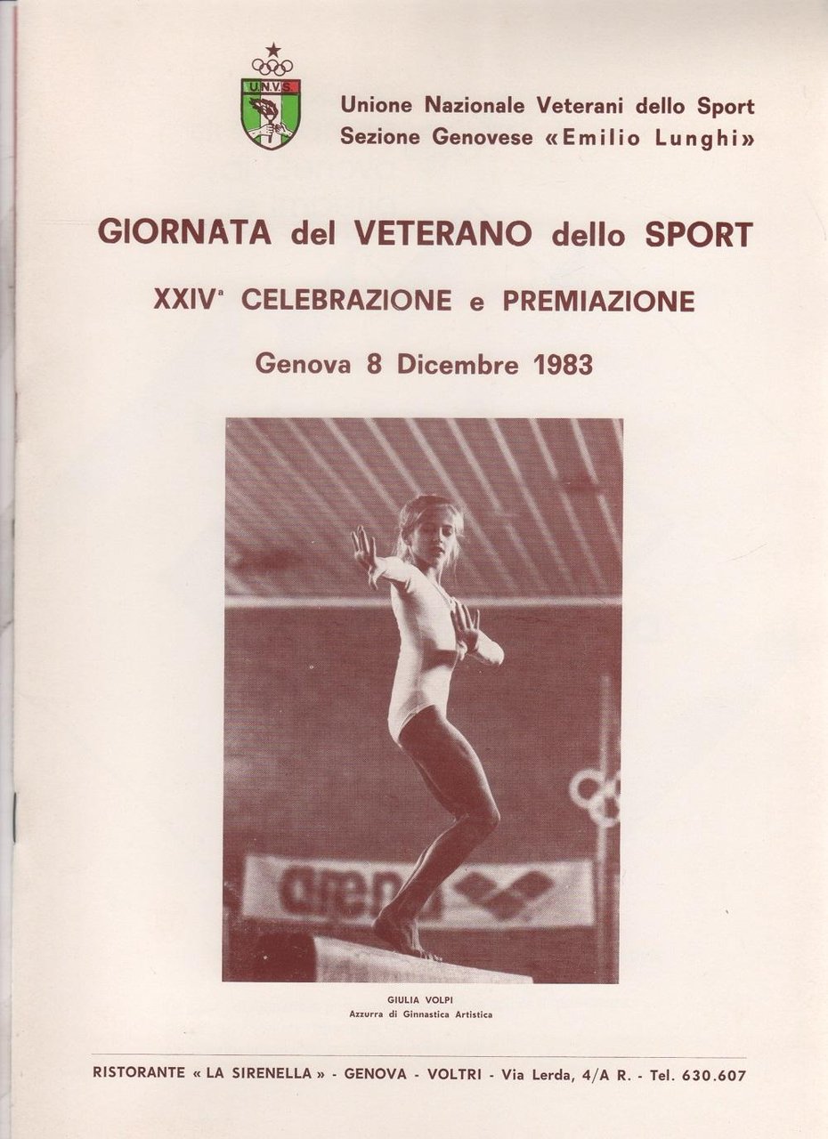 Giornata del veterano dello sport. XXIV celebrazione. Genova 1983