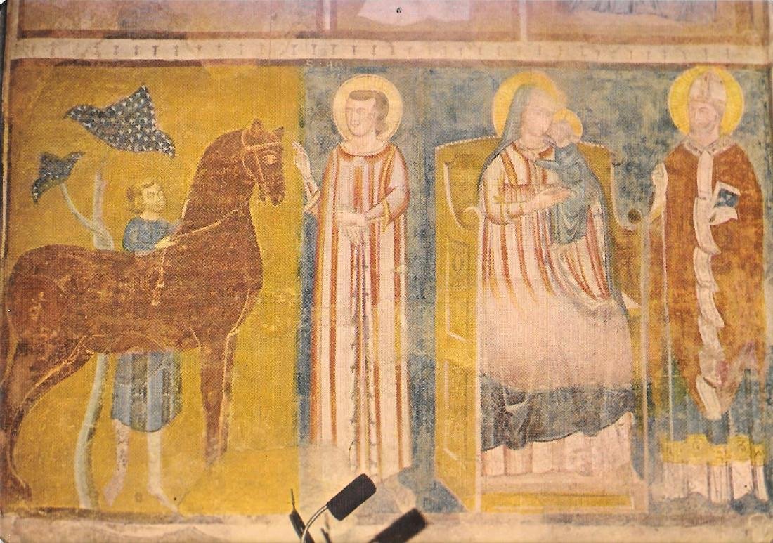 Giovane con cavallo. Lodivecchio (MI). Basilica di S. Bassiano. Non …