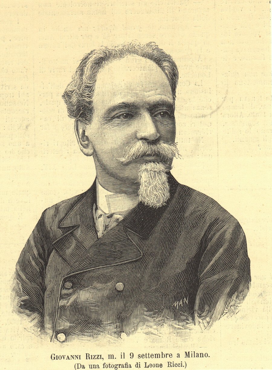 Giovanni Rizzi, m. il 9 settembre a Milano. Immagine 1889