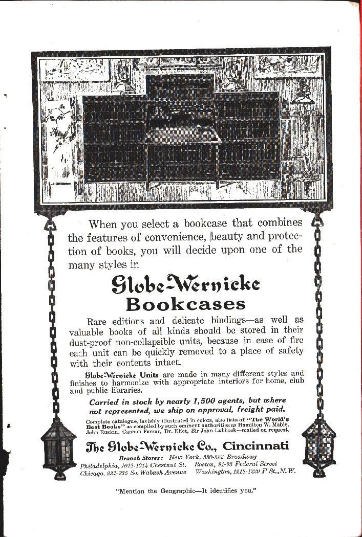 Globe-Wernicke Bookcases - Pubblicità 1912