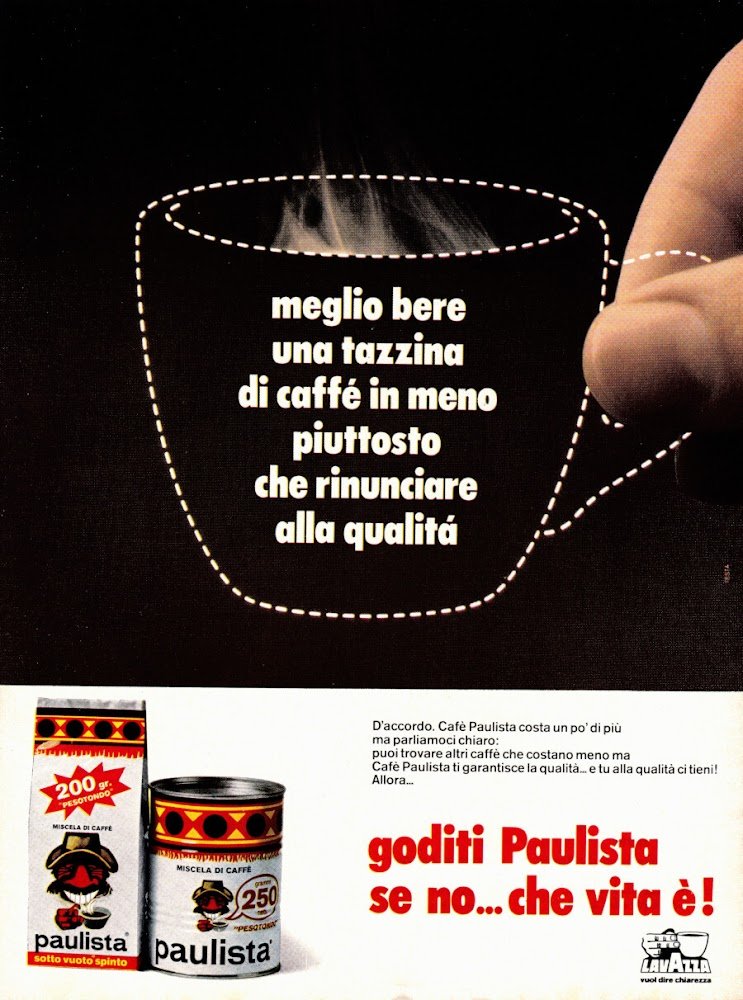 Goditi Paulista se no... che vita è. Advertising 1974