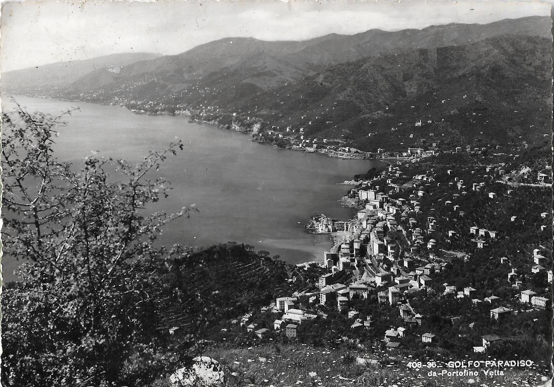Golfo Paradiso da Portofino Vetta. Non viaggiata
