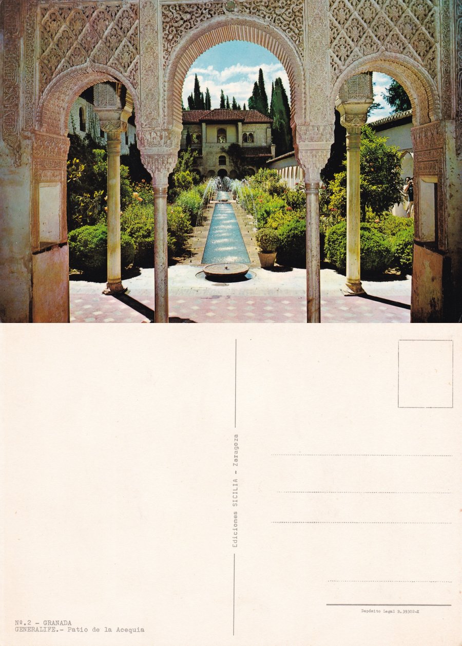 Granada. Patio de la Acequia. Non viaggiata