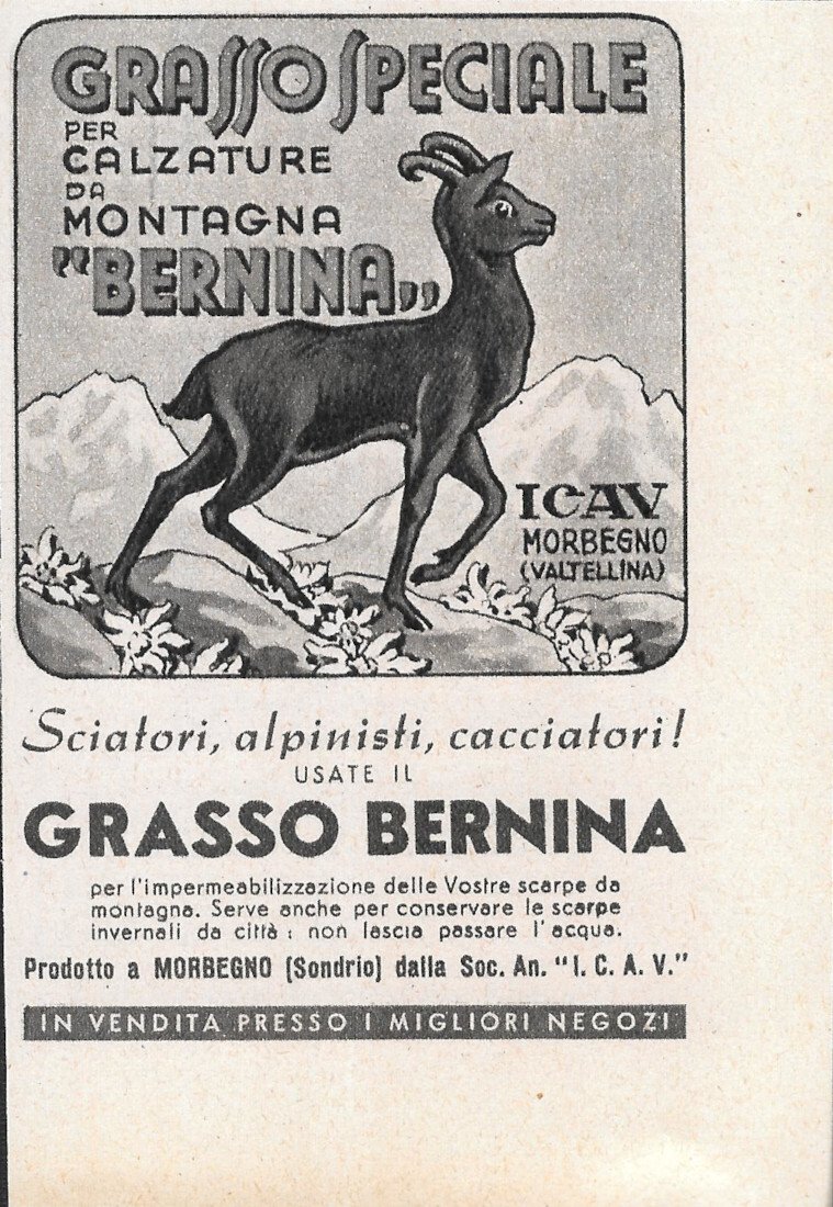 Grasso Bernina / Stilografica Tabo - Advertising 1943