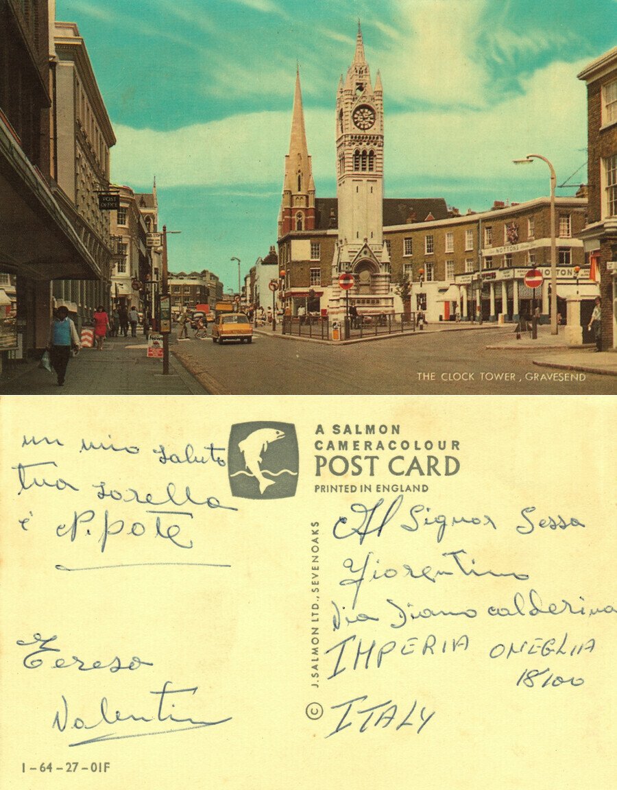 Gravesend, the Clock Tower. Scritta non viaggiata