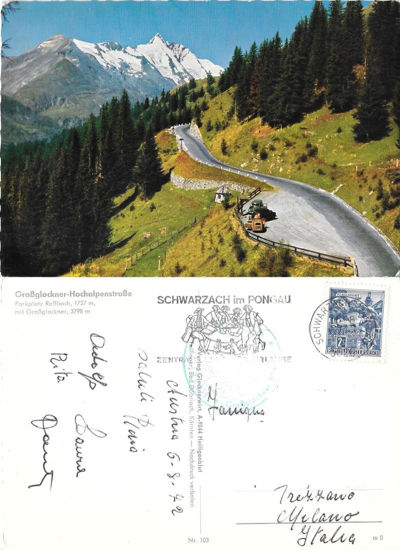 Großglockner Hochalpenstraße. Viaggiata 1972